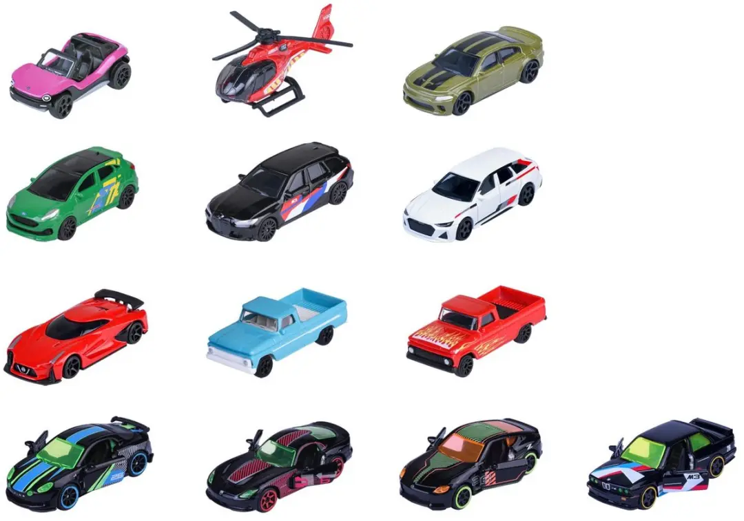 Majorette Neon Racer Giftpack 9+4