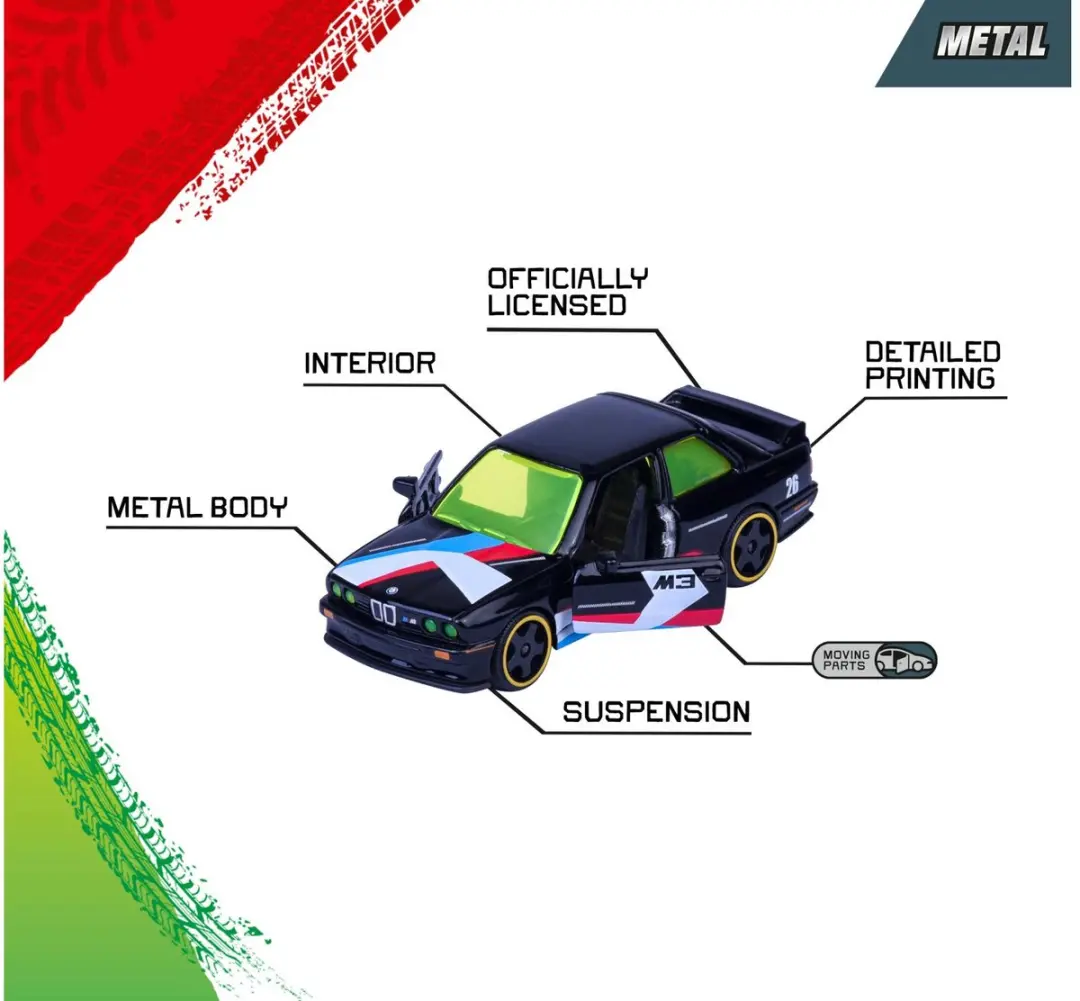 Majorette Neon Racer Giftpack 9+4 - 13-delig - afbeelding 6 van 6
