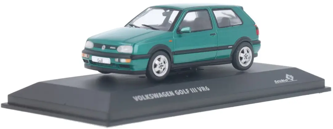 Solido Volkswagen Golf III VR6 1994 Modelauto 1:43 - Groen - afbeelding 4 van 6