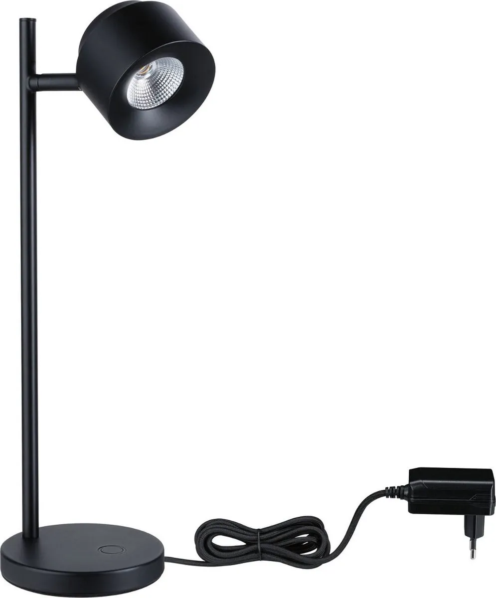 Paulmann Puric Pane LED Tafellamp 2700K 400lm - Zwart