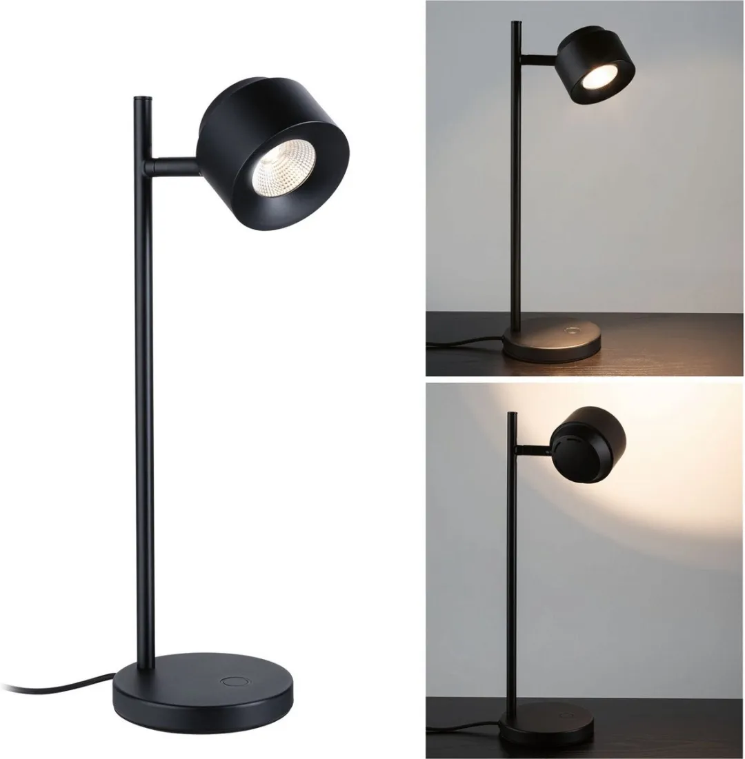 Paulmann Puric Pane LED Tafellamp 2700K 400lm - Zwart - afbeelding 6 van 6