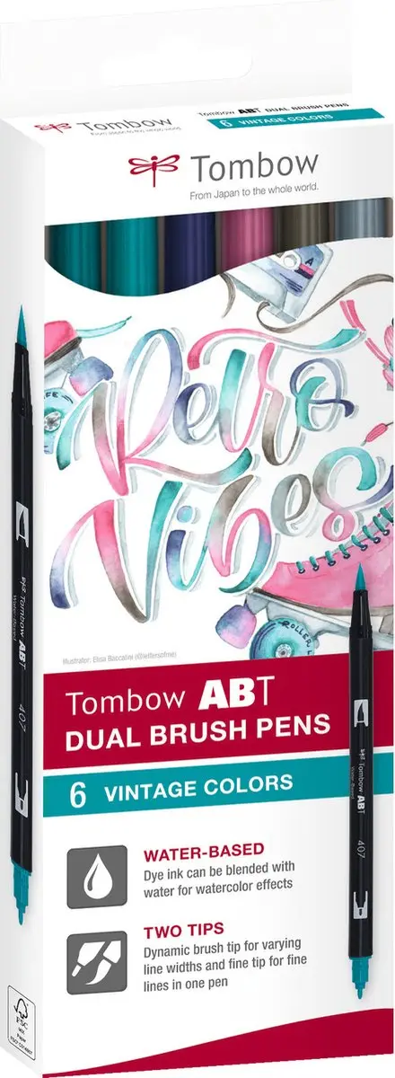 Tombow ABT Dual Brush Brushpennen