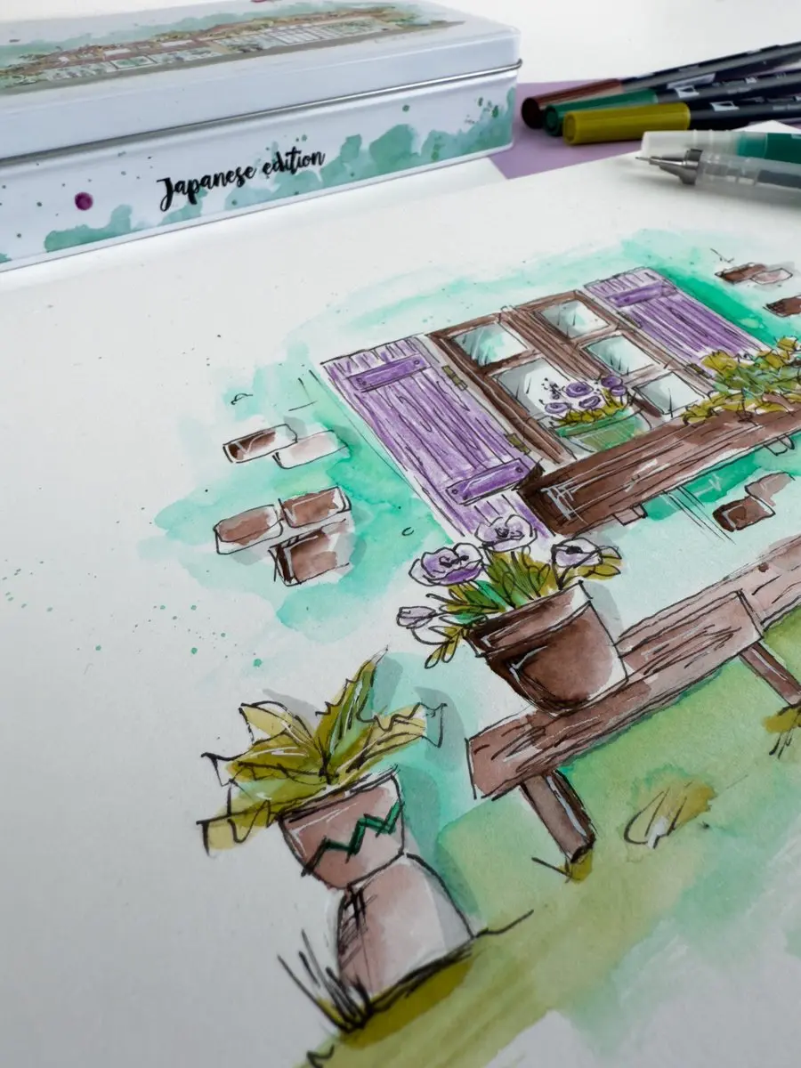 Tombow ABT Dual Brush Brushpennen - Vintage Kleuren - 6x - afbeelding 2 van 5