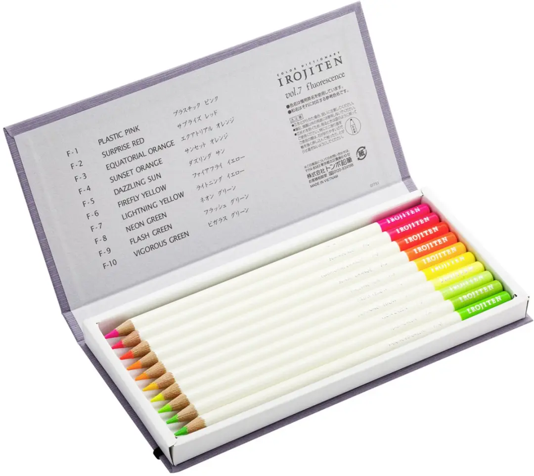Tombow Irojiten Kleurpotloden - 10 Kleuren - afbeelding 5 van 6