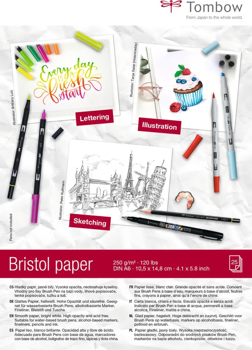 Tombow Tekenpapier Bristol
