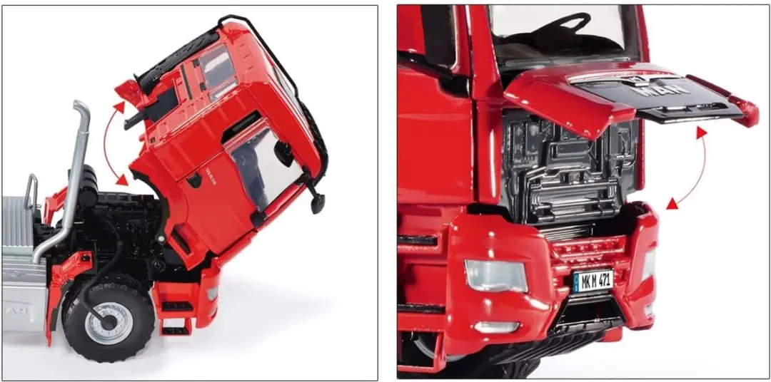Wiking MAN TGS 18.510 4x4 BL Trekker 1:32 - Rood - afbeelding 3 van 3