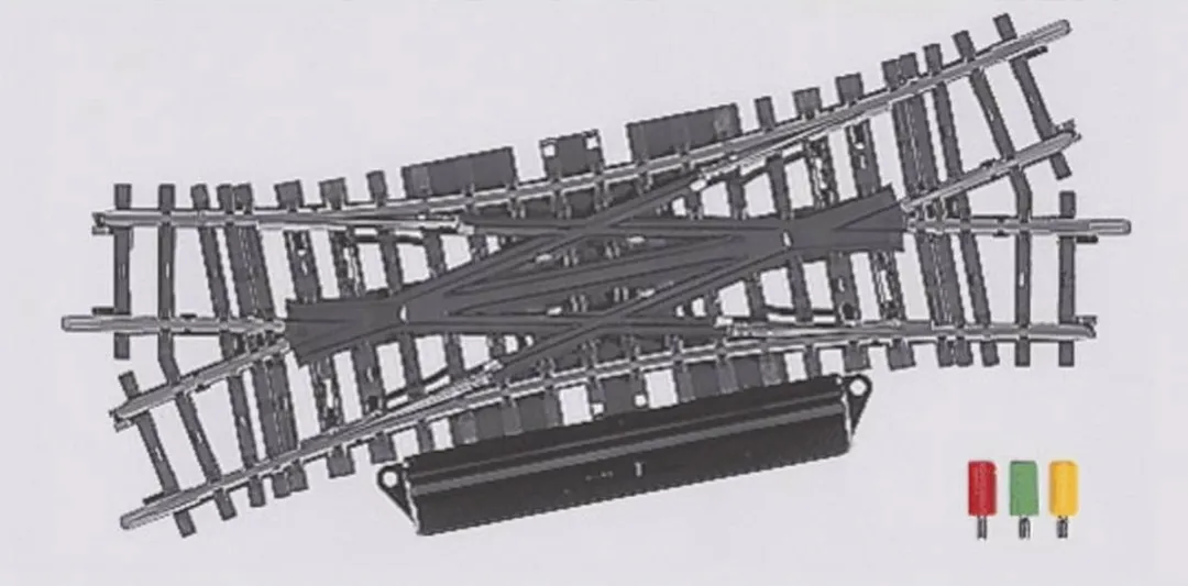 Märklin H0 K-rails 2260 Engels Wissel - Dubbel 168.9mm