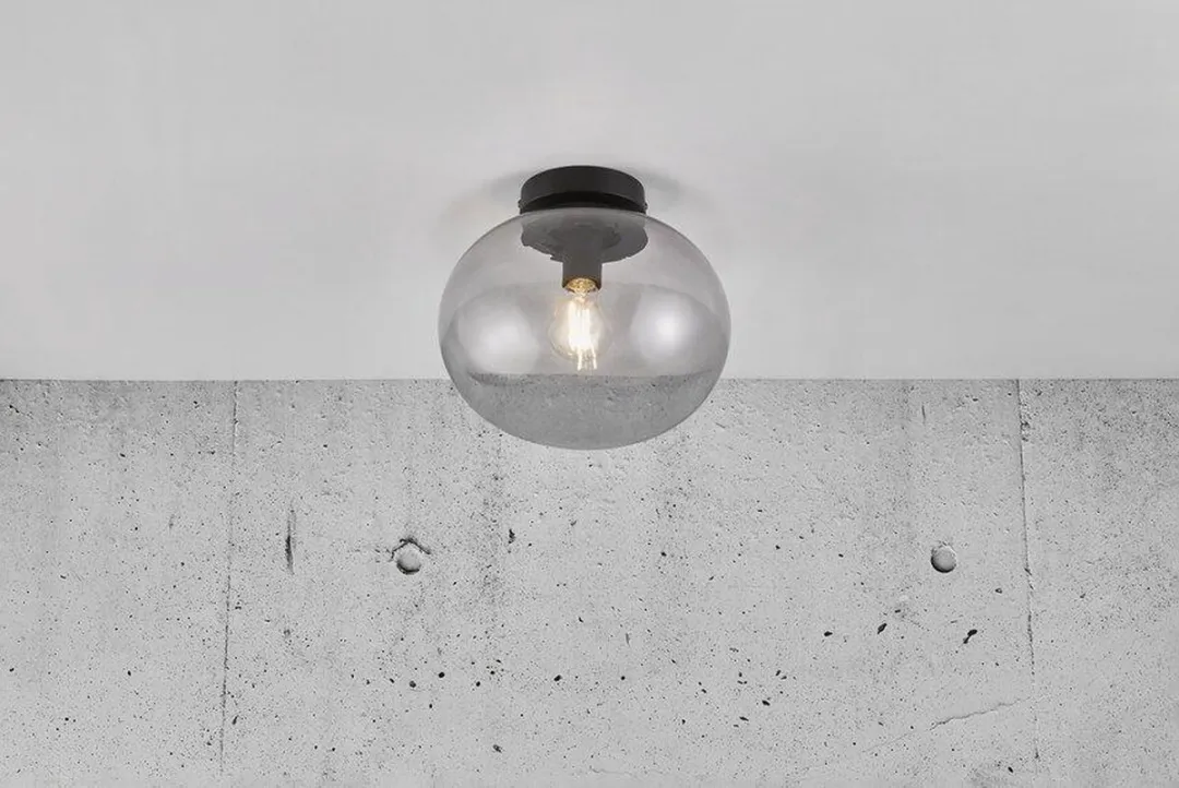 Nordlux Alton 27 Plafondlamp E27 - 27cm - Zwart