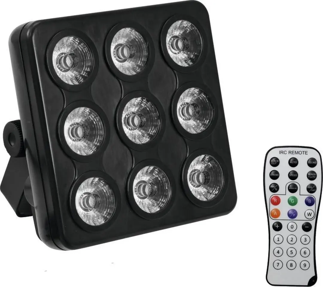 EUROLITE LED Party Panel RGB+UV - 9x 4W - afbeelding 2 van 6
