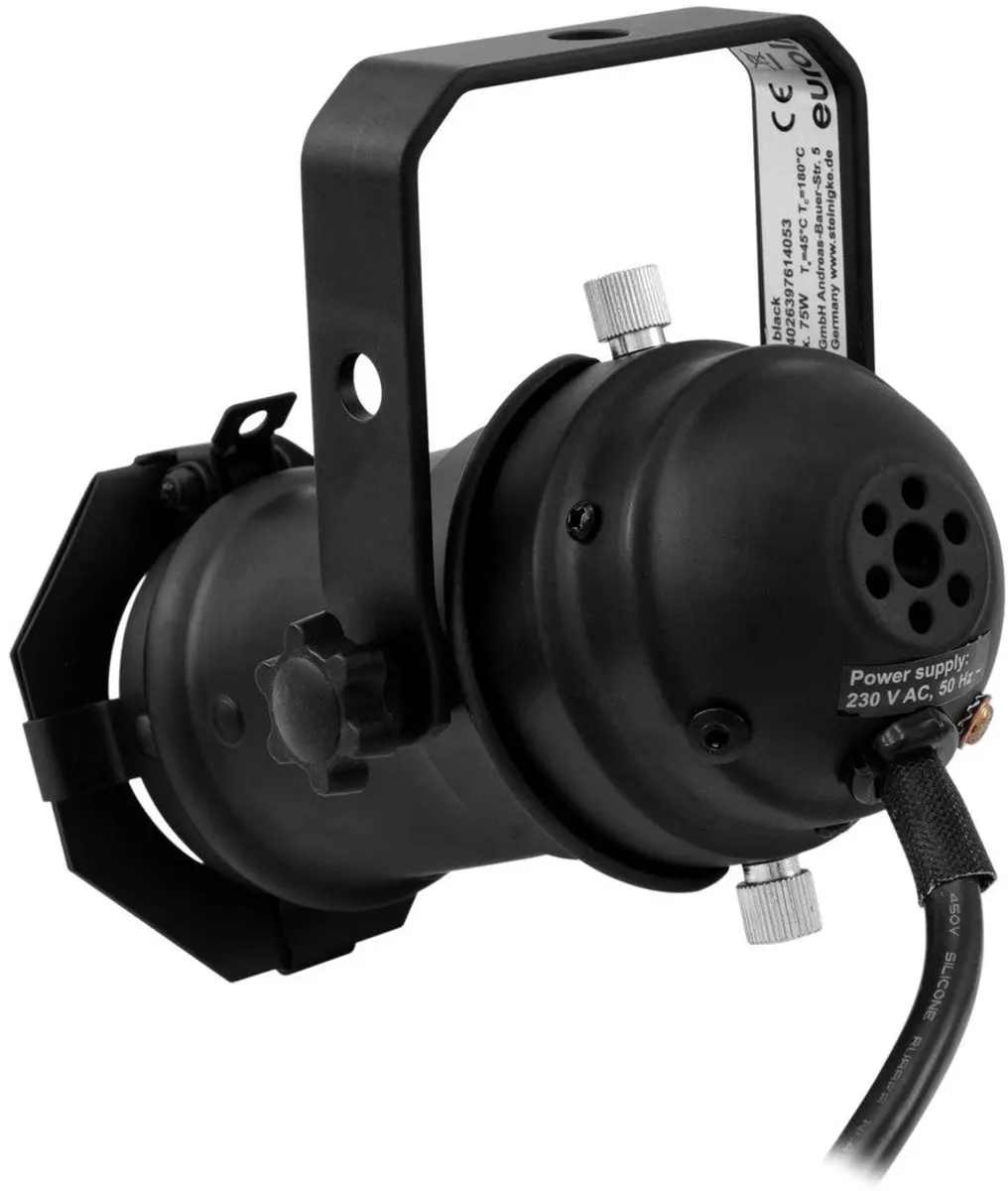 Eurolite PAR-16 Spot Set GU-10 - 7W LED 6400K - Zwart - afbeelding 4 van 4