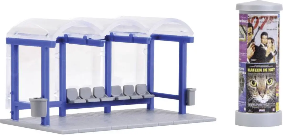 Kibri 38142 H0 Decoratieset Bushalte