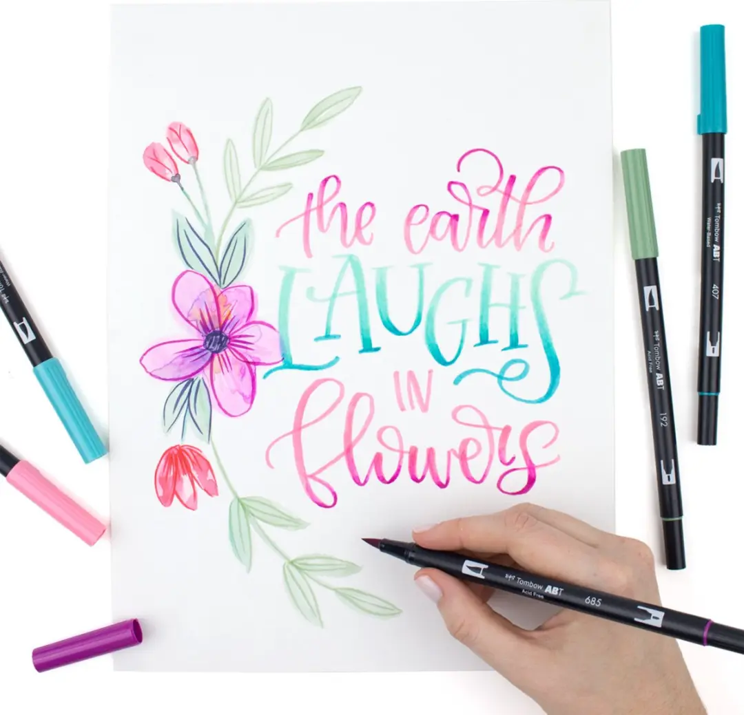 Tombow ABT Dual Brush Pen 090 Lemon Cream - afbeelding 6 van 6