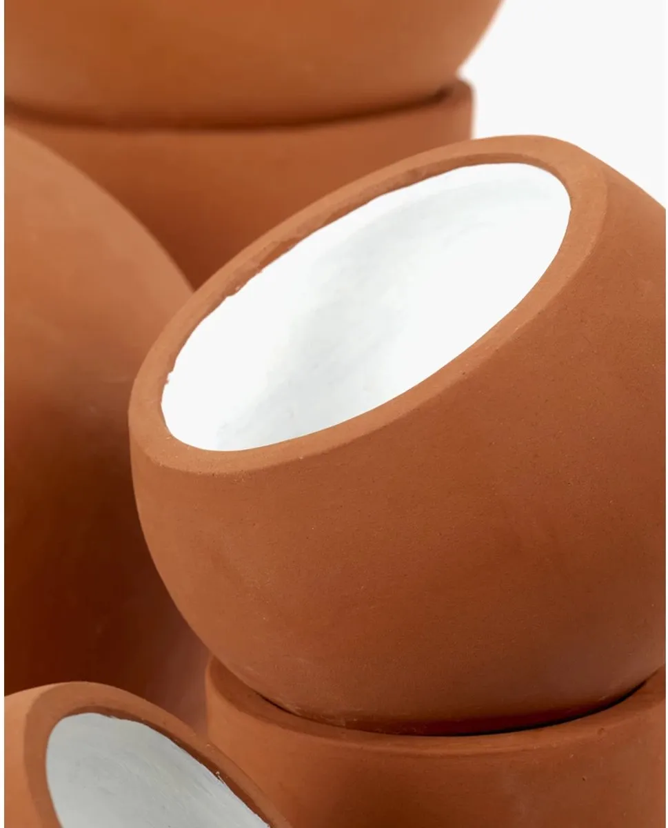 Serax Lauren Van Driessche Terra Light Tafellamp - Terracotta - 25cm Ø - 51cm - afbeelding 6 van 6