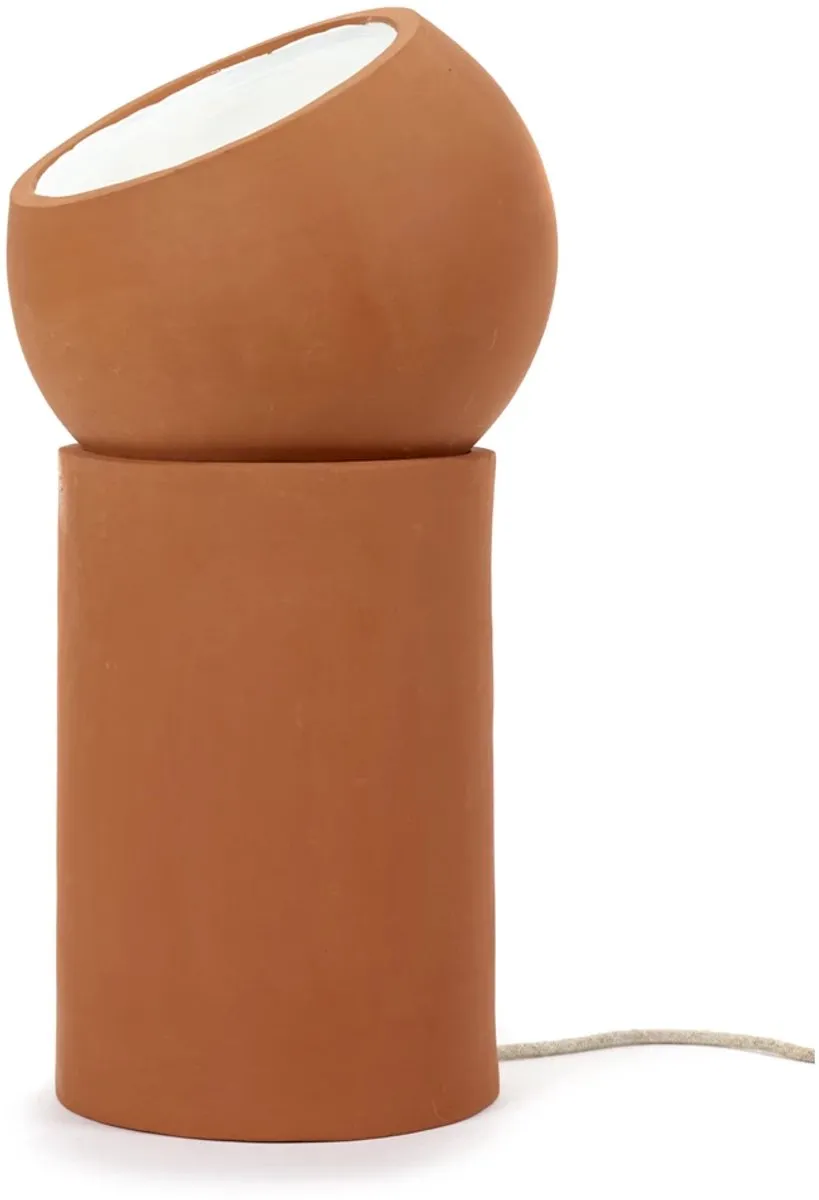 Serax Lauren Van Driessche Terra Light Tafellamp - Terracotta - 25cm Ø - 51cm