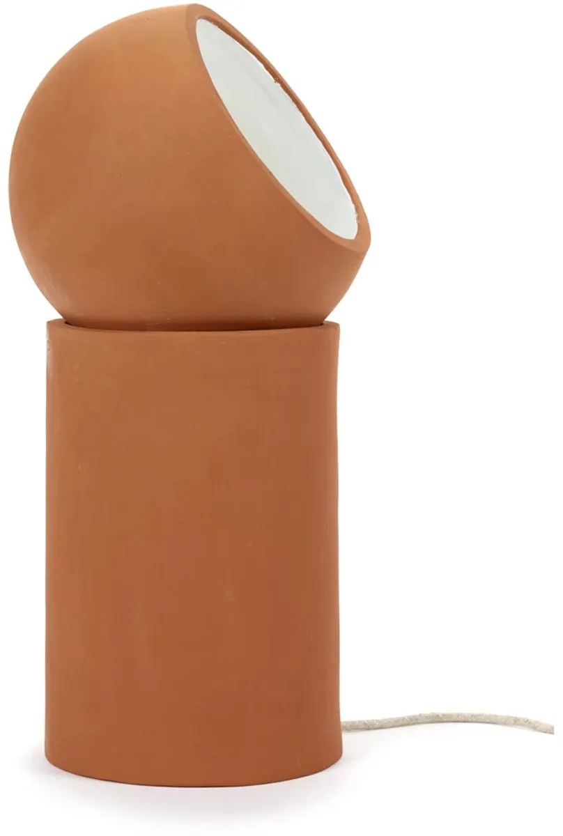 Serax Lauren Van Driessche Terra Light Tafellamp - Terracotta - 25cm Ø - 51cm