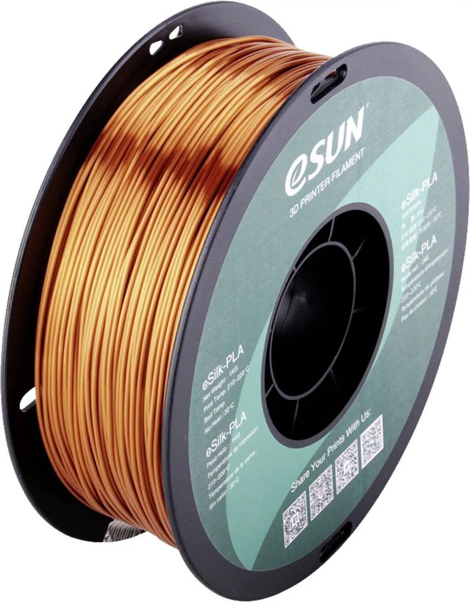 ESUN ePLA-Silk Copper Filament PLA kunststof 1.75 mm 1 kg Koper (metallic)