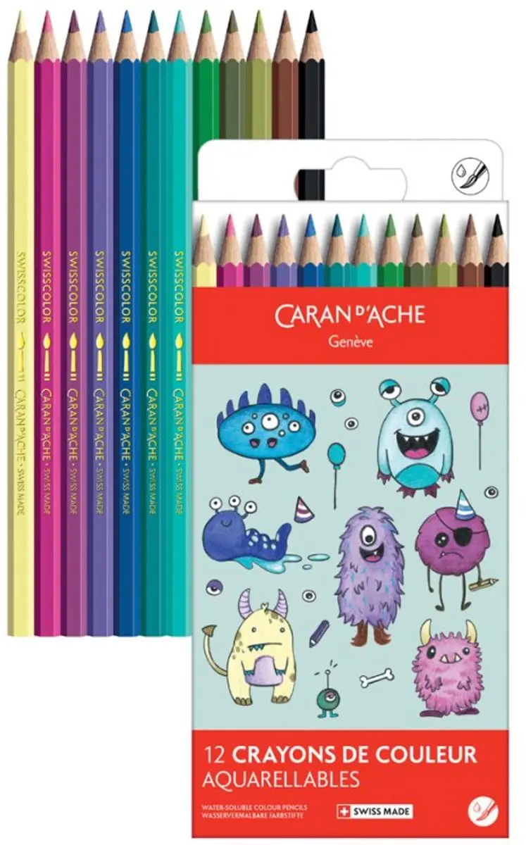 Caran d'Ache Swisscolor Kawaii Monsters Kleurpotloden