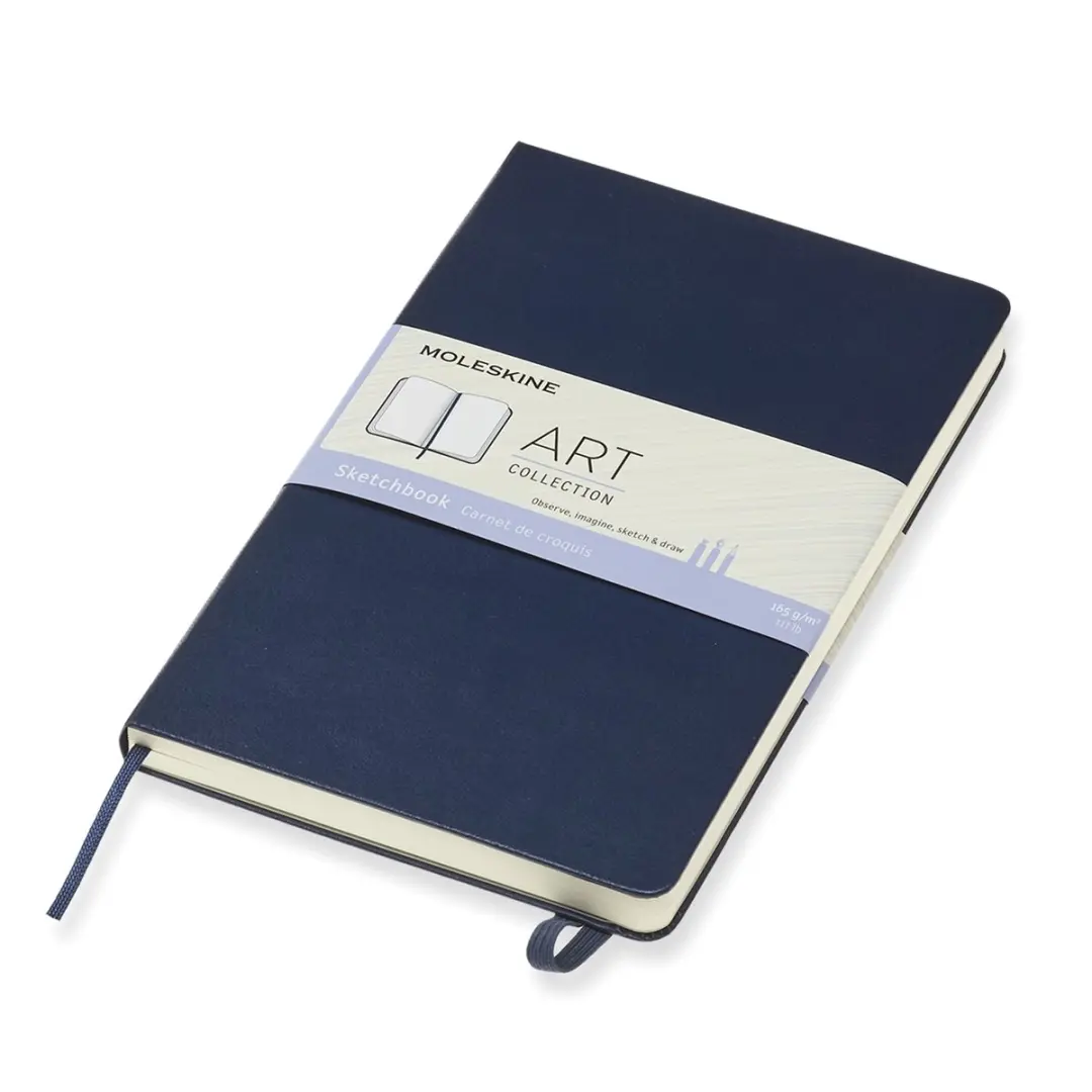 Moleskine Art Schetsboek Large - Hardcover - Saffier Blauw - afbeelding 3 van 5
