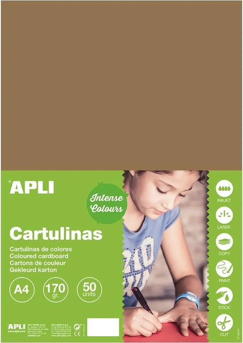 APLI Hazelnoot Karton A4 170 g/m²