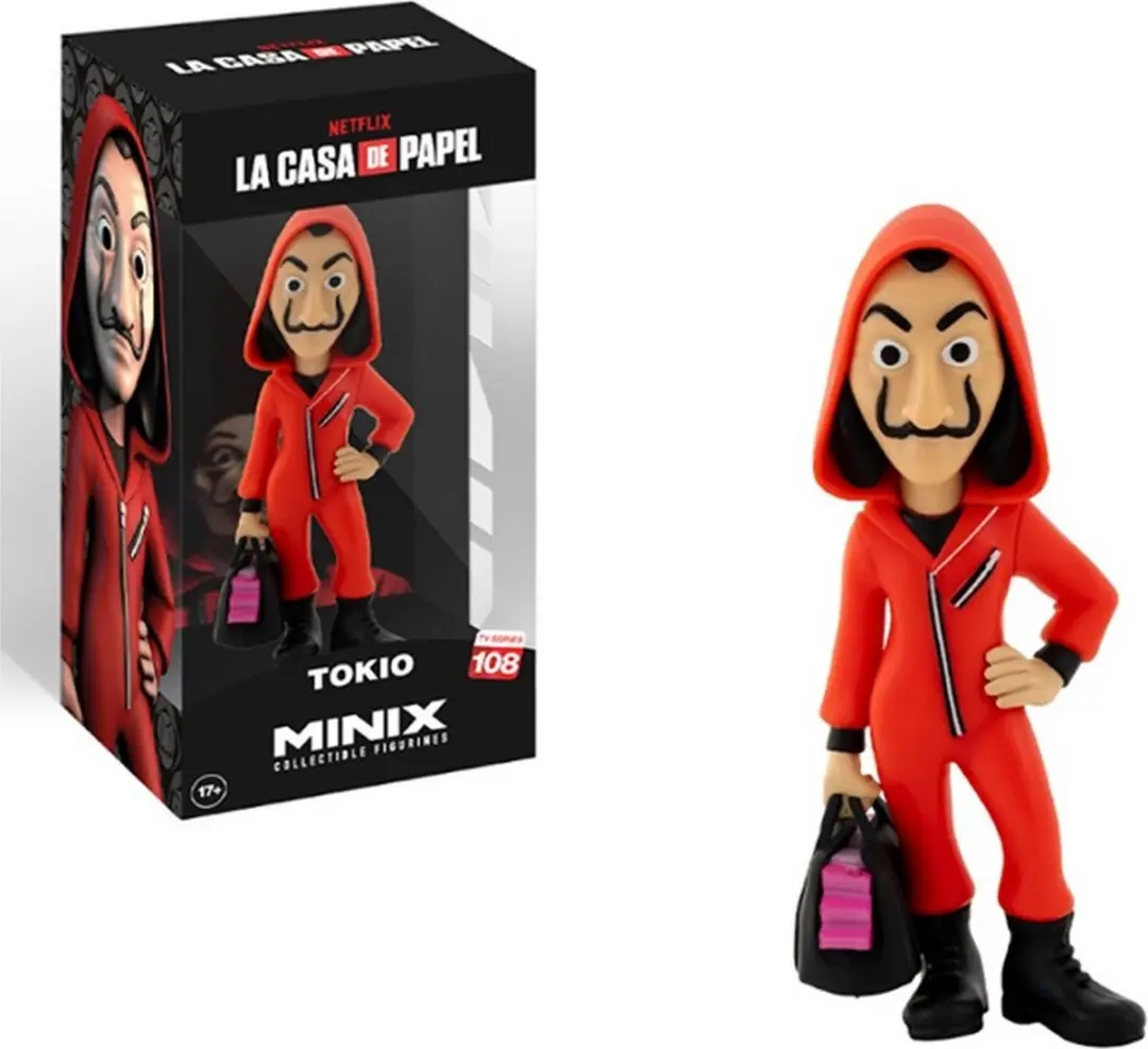 Minix La Casa de Papel Tokio met Masker Beeldje 12cm - afbeelding 6 van 6