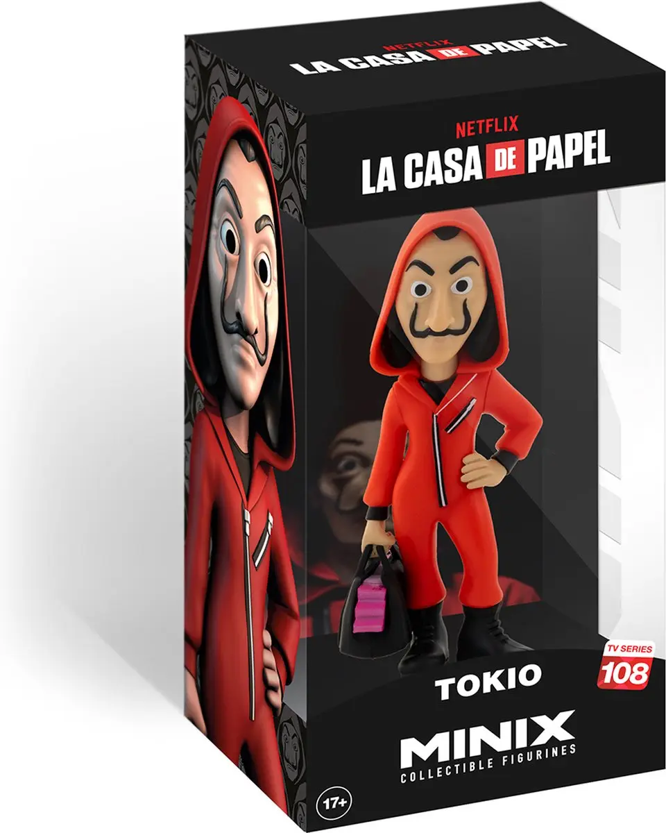 Minix La Casa de Papel Tokio met Masker Beeldje 12cm