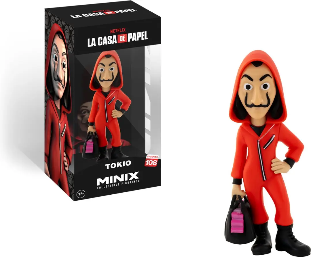 Minix La Casa de Papel Tokio met Masker Beeldje 12cm - afbeelding 3 van 6
