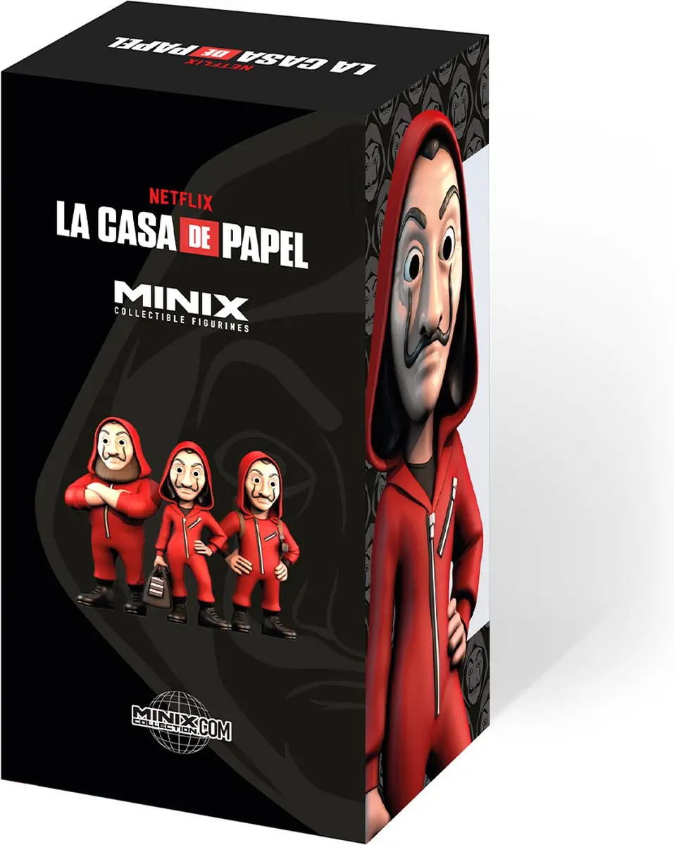Minix La Casa de Papel Tokio met Masker Beeldje 12cm - afbeelding 5 van 6