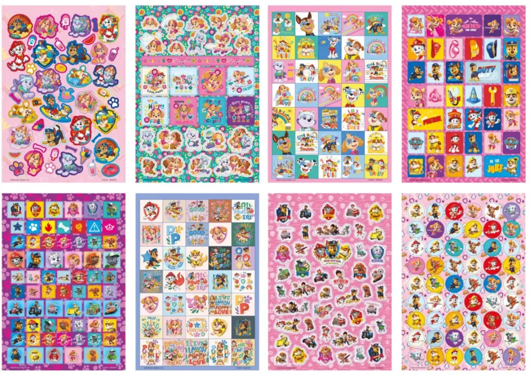 PAW Patrol Glitter Stickerset A5 - 8 Stuks - afbeelding 3 van 5