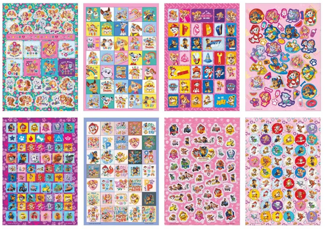 PAW Patrol Glitter Stickerset A5 - 8 Stuks - afbeelding 5 van 5