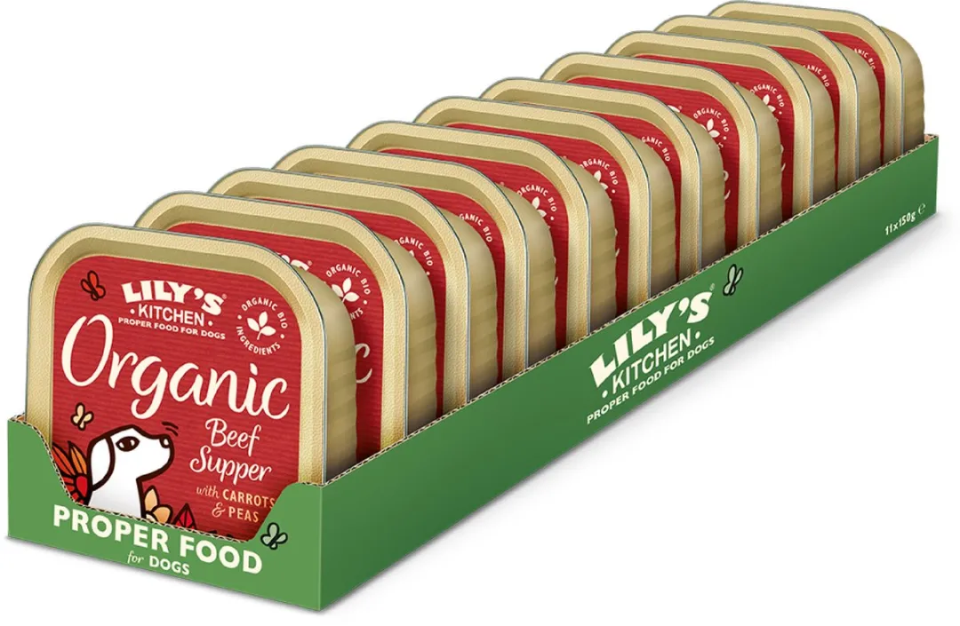 Lily's Kitchen - Hondenvoer - Natvoer - Biologische Paté Rund - 11 x 150 g