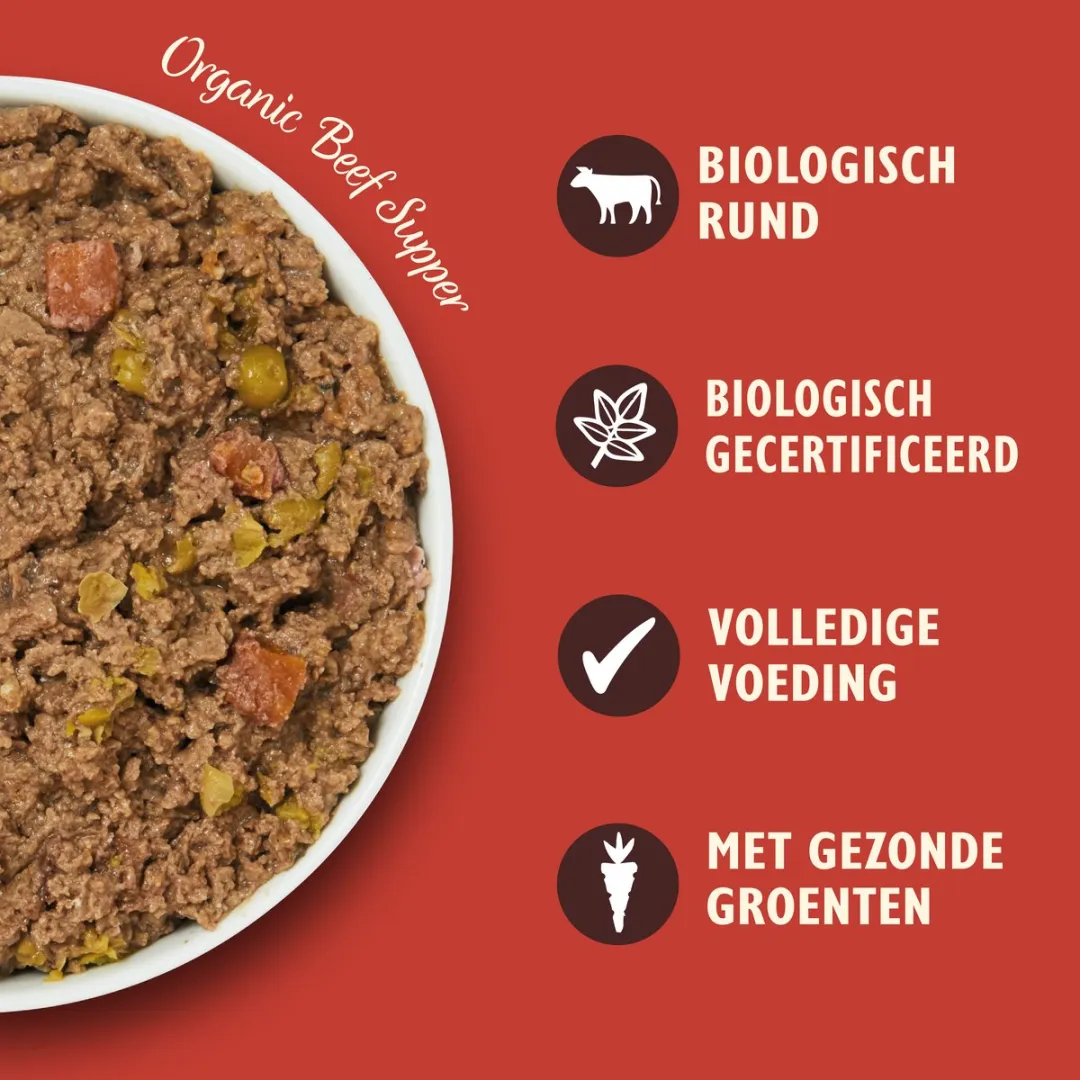 Lily's Kitchen - Hondenvoer - Natvoer - Biologische Paté Rund - 11 x 150 g