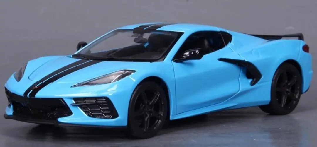 2020 Chevrolet Corvette Stingray Coupe Z51 (Blauw) (15cm) 1/24 Maisto