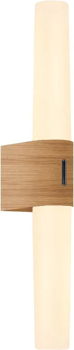 Nordlux Helva Double Wandlamp 9W - IP44 - Houtkleur