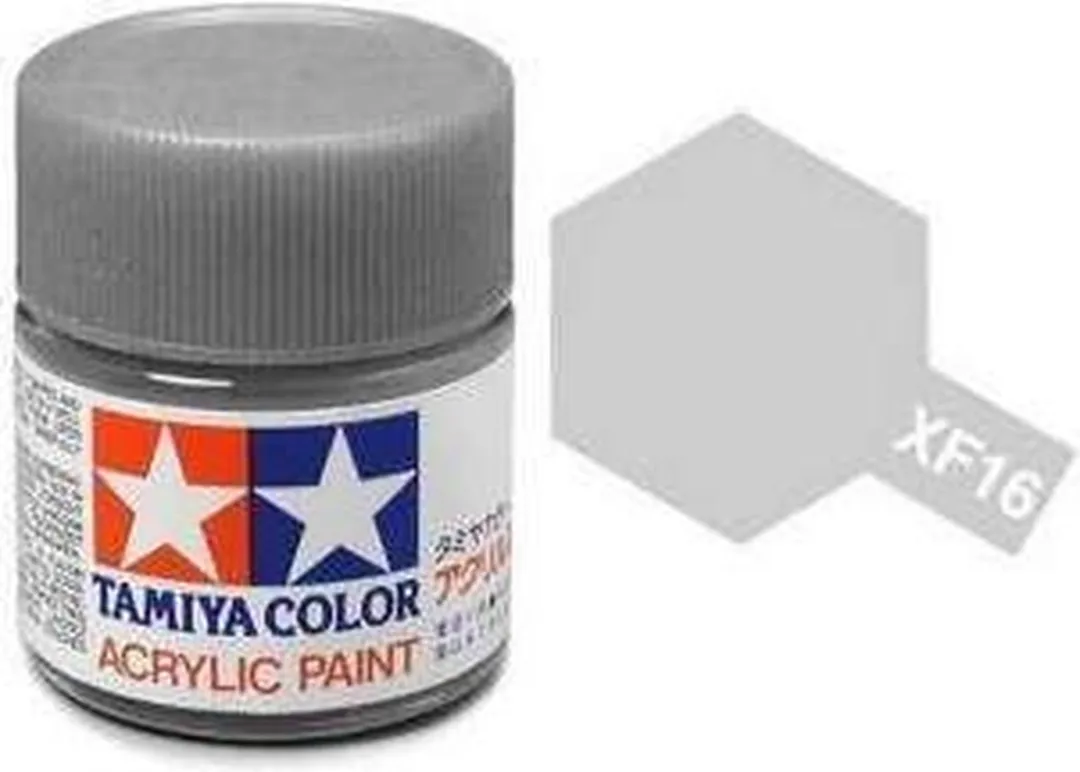 Tamiya Hobbyverf Acryl XF-16 Aluminium - 23ml
