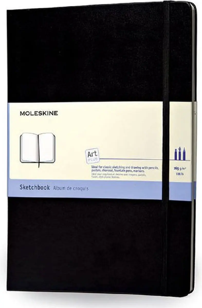 Moleskine Art Schetsboek Large - Hardcover - Zwart - afbeelding 5 van 6