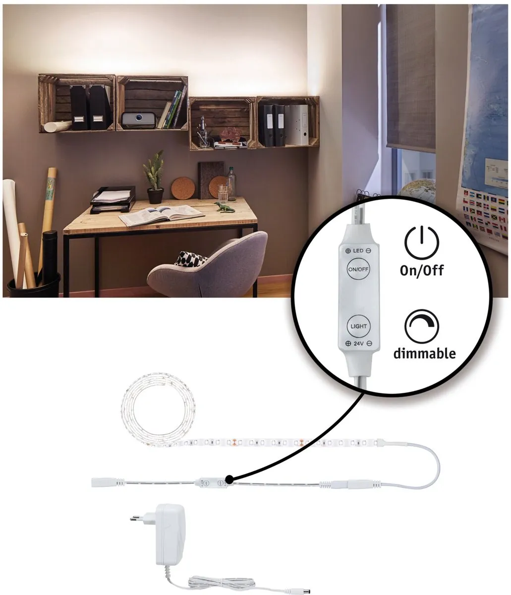 Paulmann SimpLED Power LED Strip Neutraal Wit 17W 1100lm/m - 1,5m