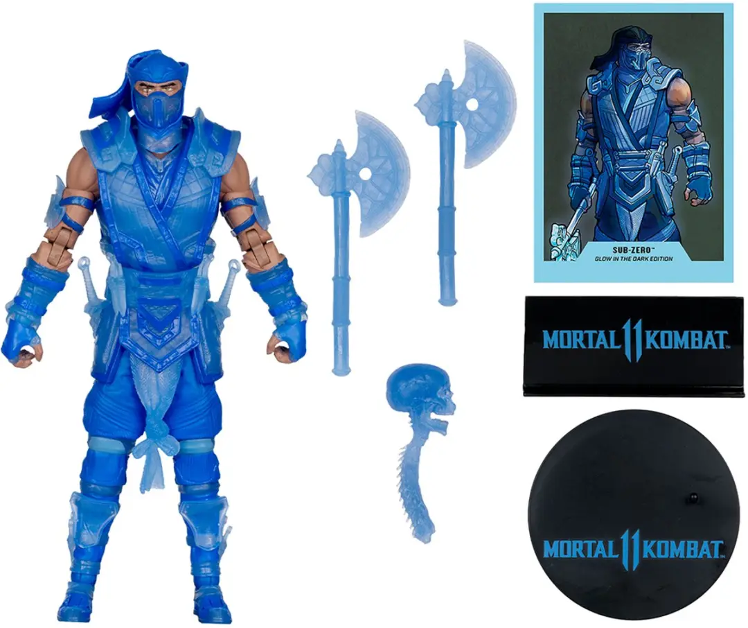 McFarlane Mortal Kombat Sub-Zero Actionfigur 18cm - afbeelding 2 van 6
