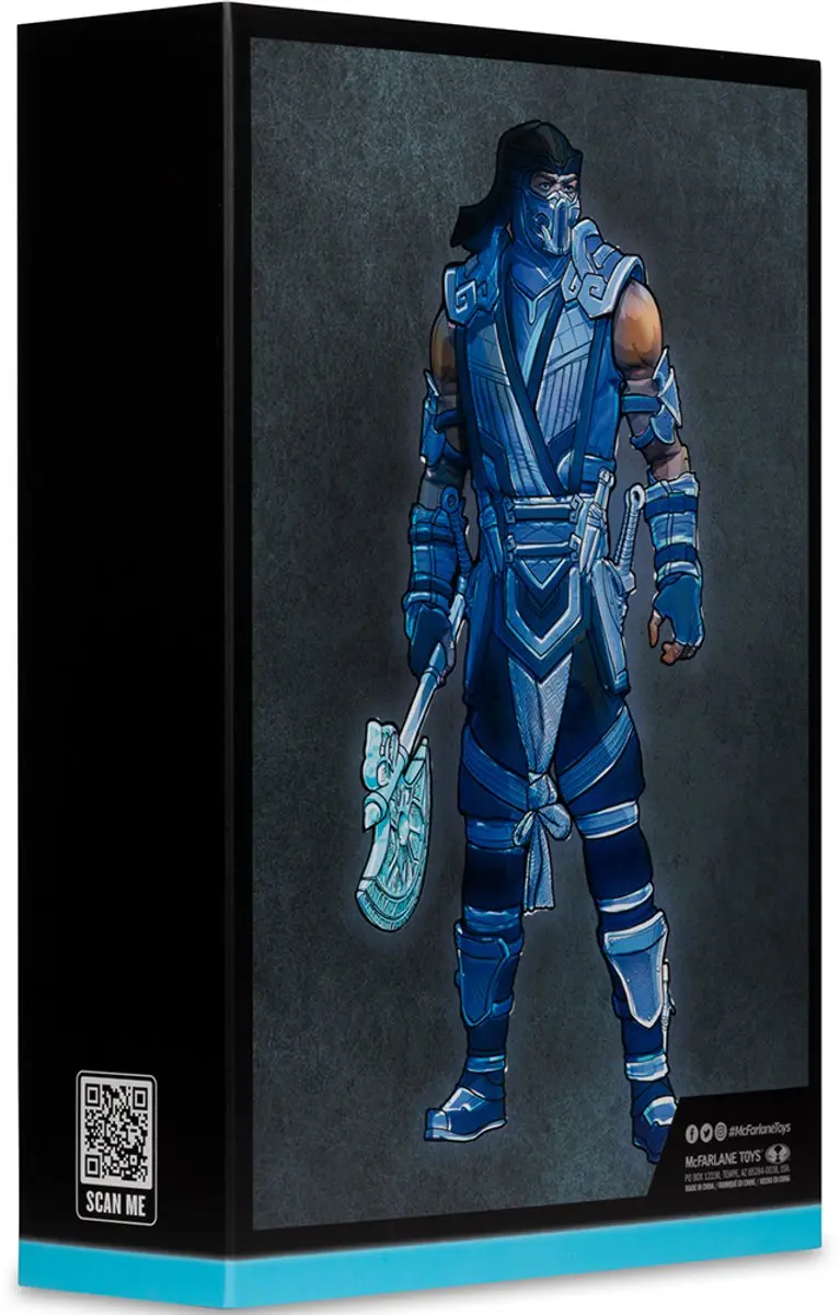 McFarlane Mortal Kombat Sub-Zero Actionfigur 18cm - afbeelding 6 van 6