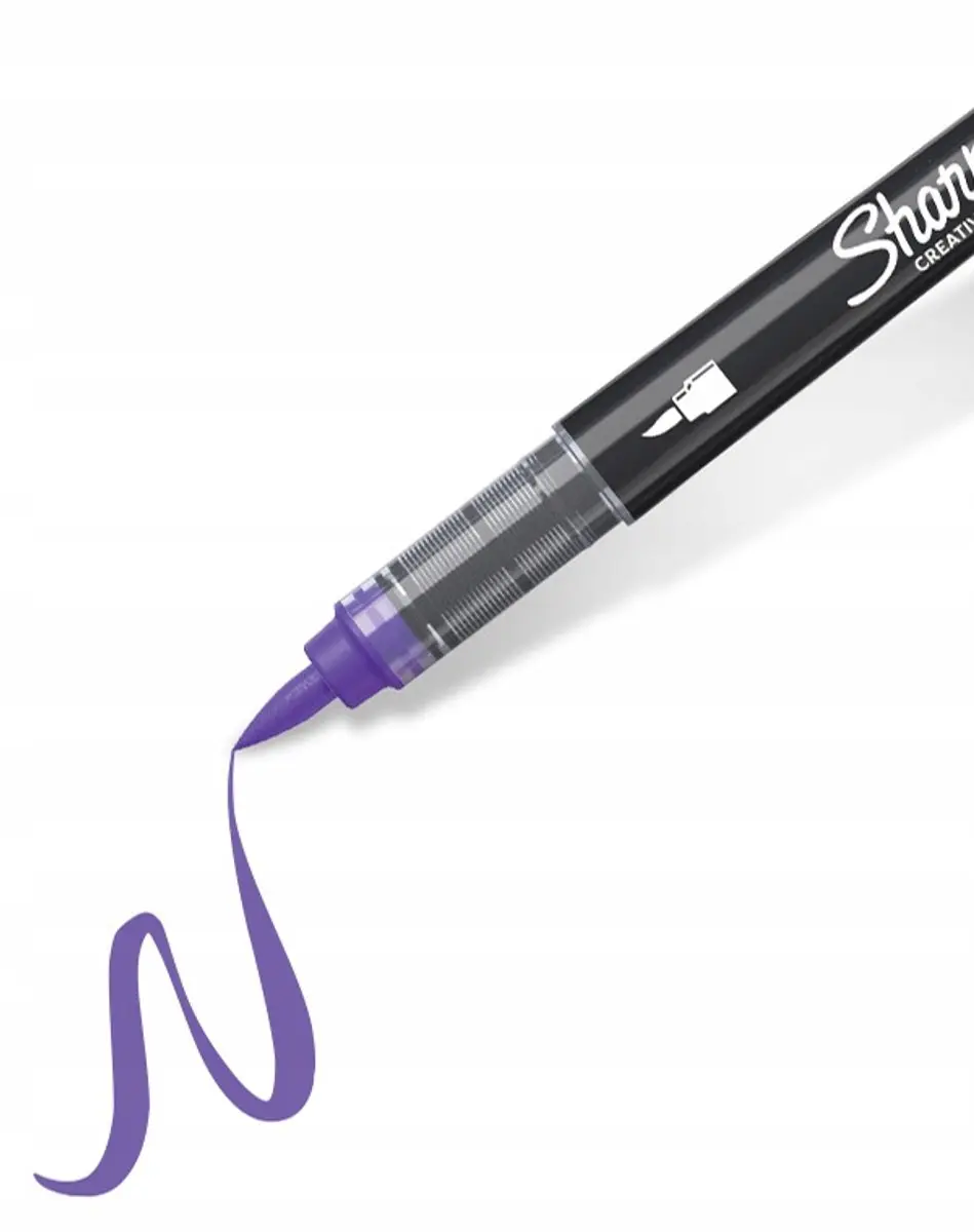 Sharpie Creative Acrylverfmarkers Brushtip Lila - 6 stuks - afbeelding 2 van 6