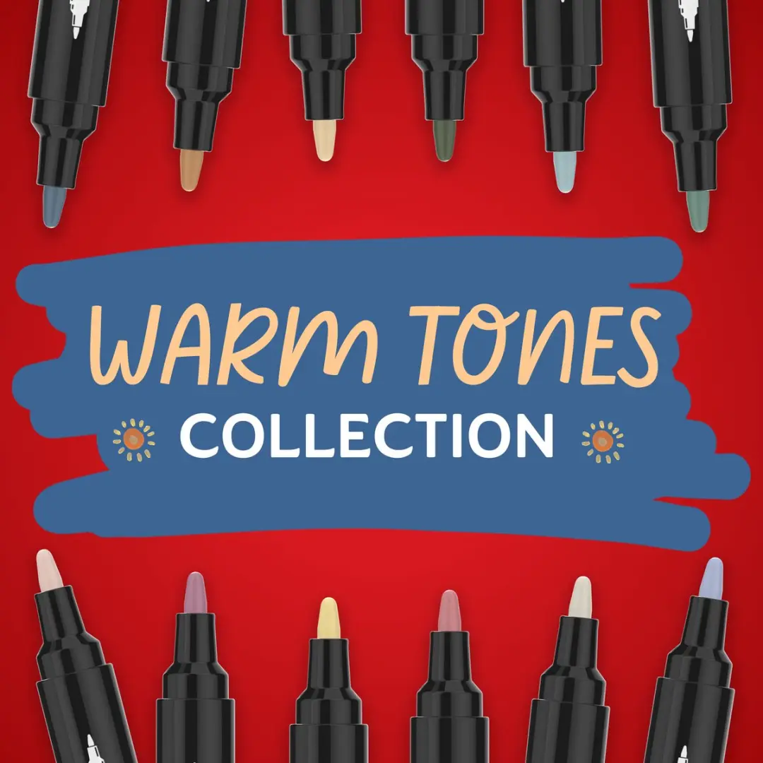 Sharpie Creative Acrylic Verfmarkers - Warme Tinten - 5x - afbeelding 2 van 6