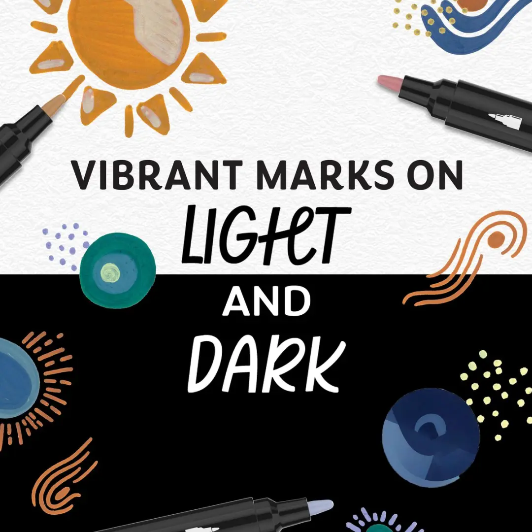 Sharpie Creative Acrylic Verfmarkers - Warme Tinten - 5x - afbeelding 6 van 6