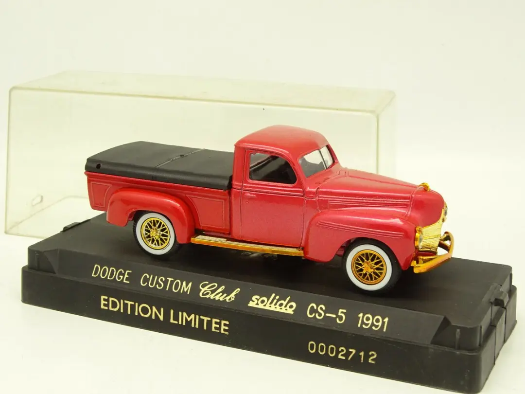 SOLIDO DODGE CUSTOM CLUB SOLIDO EDITION LIMITE 1991 1:43 CS-5