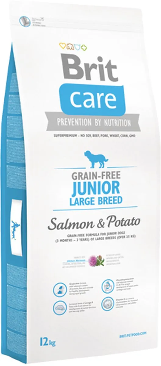 Brit Care Grain Free Junior Large Breed 12kg - Hondvoer