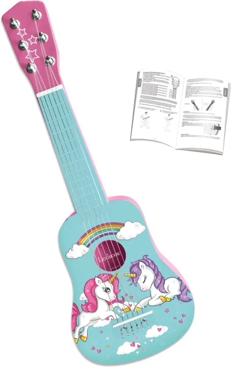 Lexibook Mijn Eerste Houten Gitaar Eenhoorn 53cm - afbeelding 3 van 6