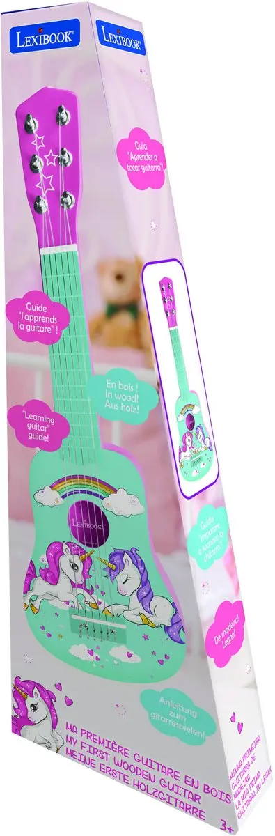 Lexibook Mijn Eerste Houten Gitaar Eenhoorn 53cm - afbeelding 4 van 6