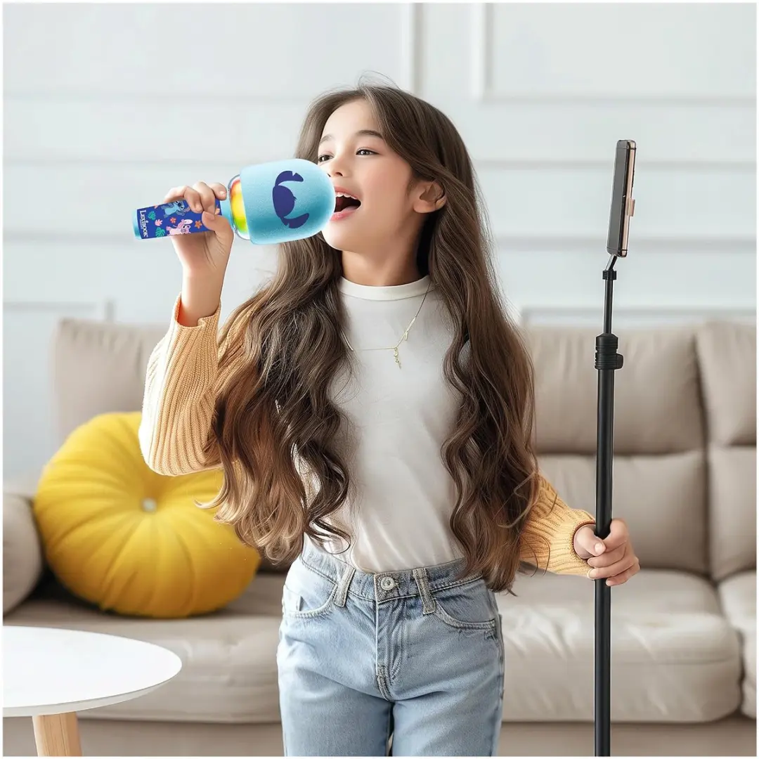 Lexibook Stitch Karaoke Microfoon MIC280D - Blauw - afbeelding 3 van 6