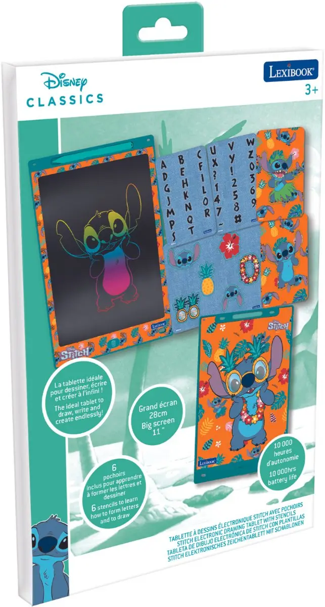 Lexibook Stitch CRT10D E-ink Tekentablet - Blauw - afbeelding 2 van 6