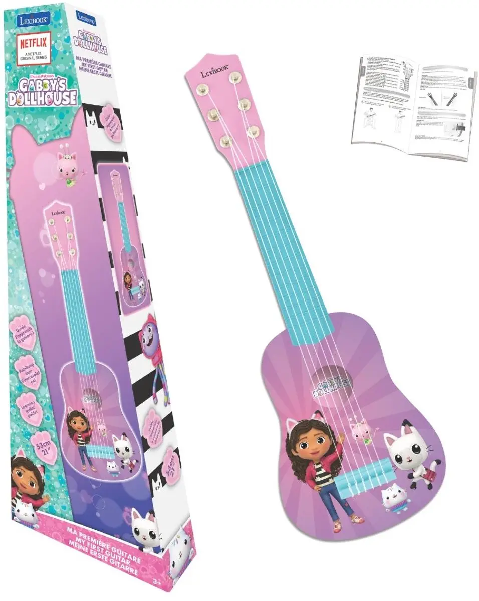 Lexibook Mijn Eerste Gitaar Gabby's Dollhouse 53cm - Roze - afbeelding 6 van 6