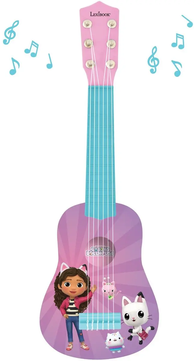 Lexibook Mijn Eerste Gitaar Gabby's Dollhouse 53cm - Roze - afbeelding 3 van 6
