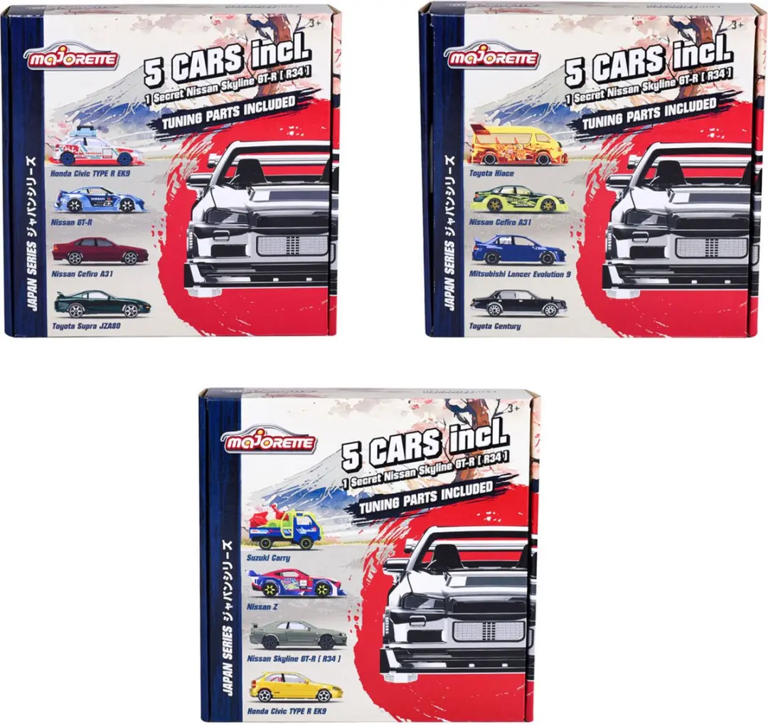 Majorette Japan Series Bonus Pack - Die-Cast Auto's - afbeelding 5 van 6